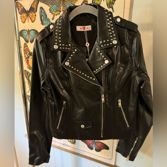 Buddy Love Black Studded Jacket - Picture 1 of 4